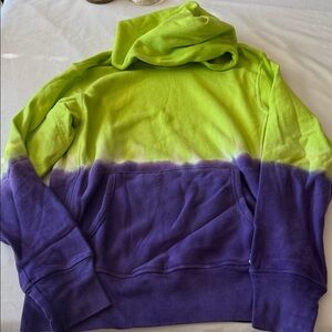Todd Snyder x Champion Lime Green and Purple Hoodie